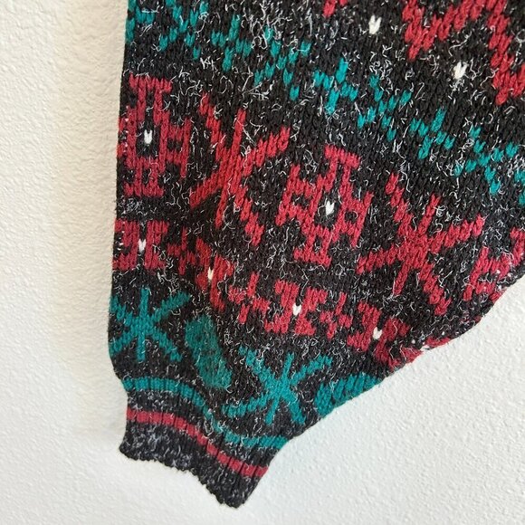 Vintage Sweater Graphix Sweater Grandpa Abstract Retro Acrylic Pullover - Picture 4 of 9